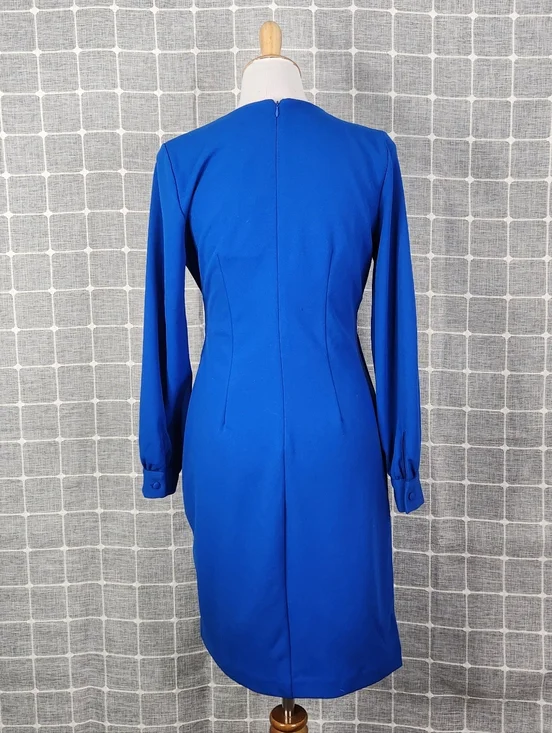 DKNY Side Knot Faux-wrap Sheath Dress  - Picture 3 of 5